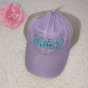 Hobby Lobby Purple and Blue 'Salty' Hat